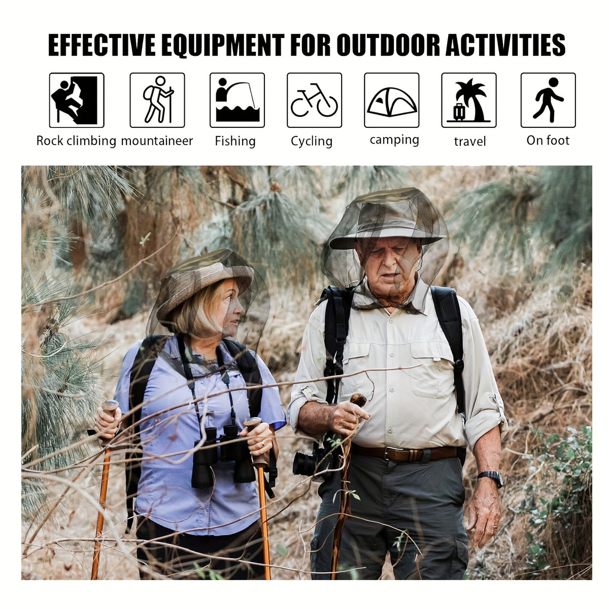 BugGuard Mosquito Head Net Hat