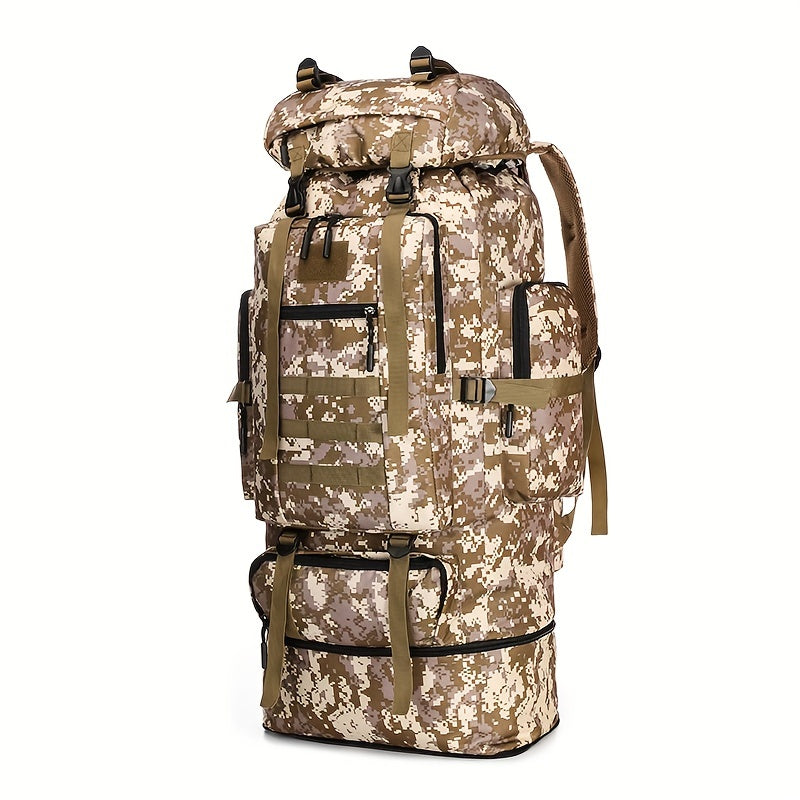 JUMAHE 18.5 gal-26.5 gal Expandable Hiking Backpack with Camouflage Print