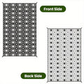Outdoor Rug, Plastic Straw Reversible Mats Waterproof, Portable