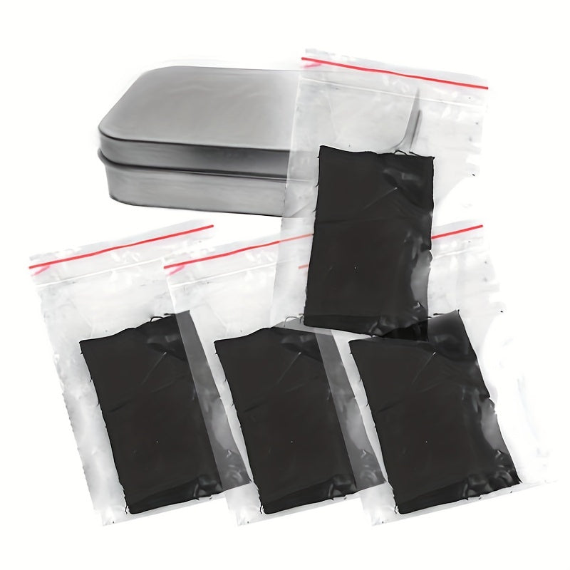 4pcs Charcloth Char Cloth Fire Starter Kit