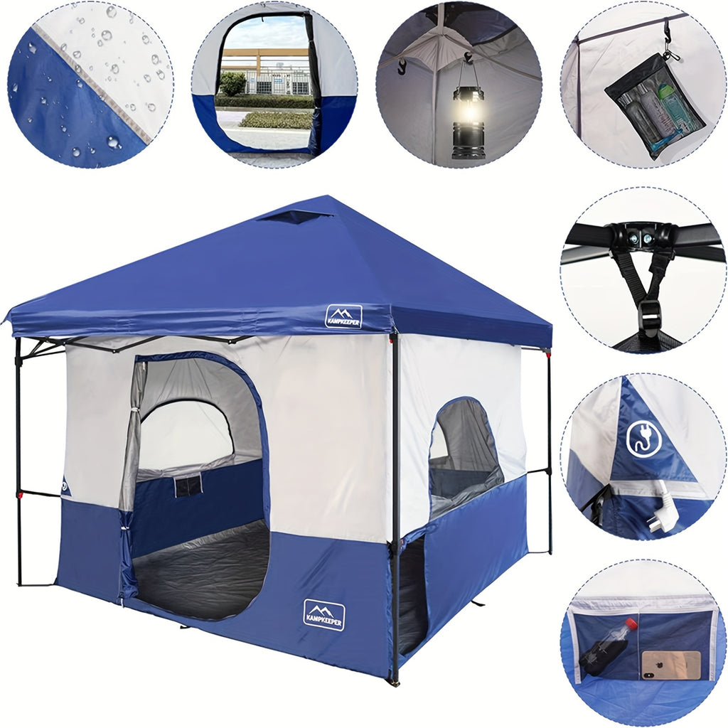 KAMPKEEPER Camping Cube, Converts 10'x10' Straight Leg Canopy into Inner Pop Up Tent