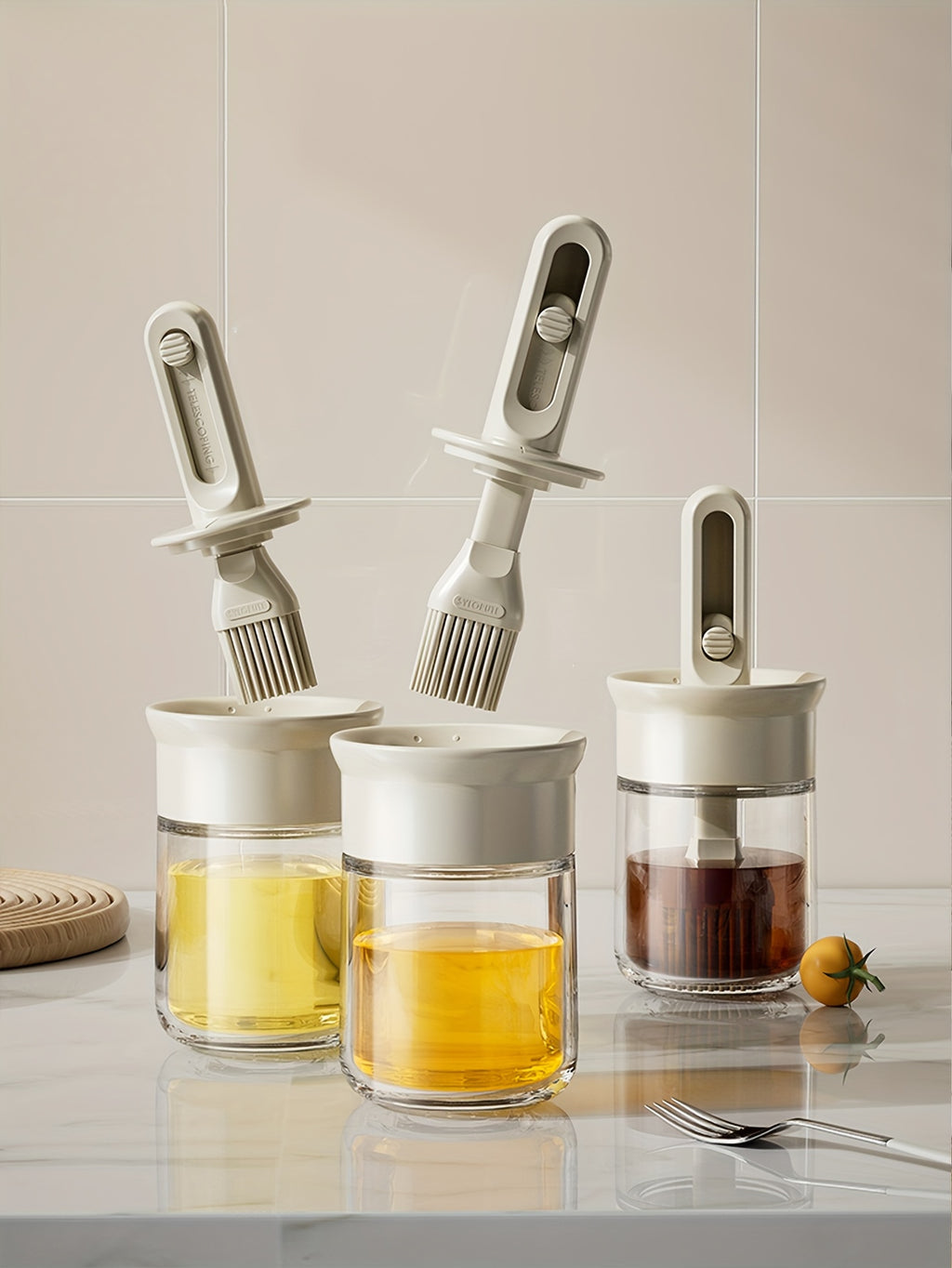 Barbecue Brush With Oil Pot