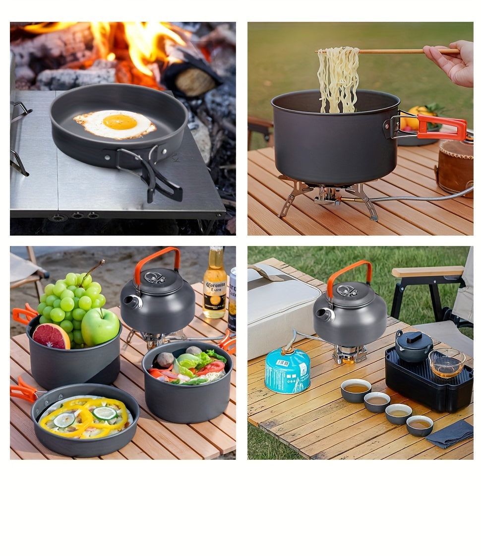 Non-stick  Foldable Camping Cookware Set,