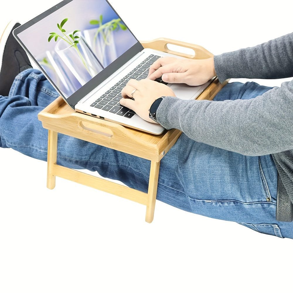 Portable Bamboo Tray Table - Foldable