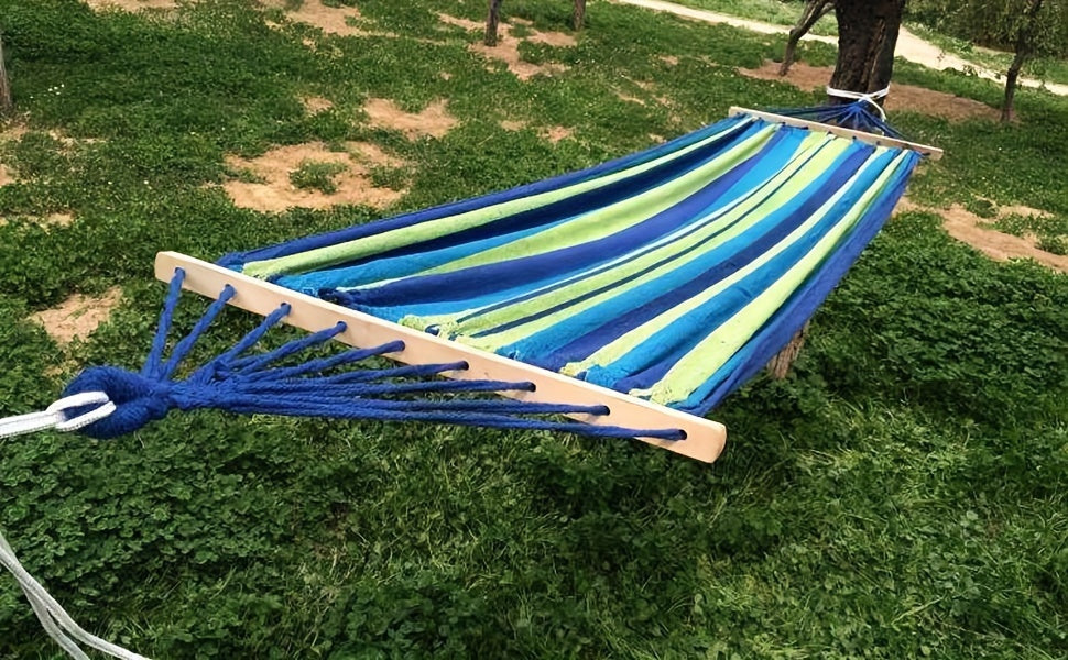 2.8*1.5M Thickened Fabric Curved Stick Anti-rollover Hammock