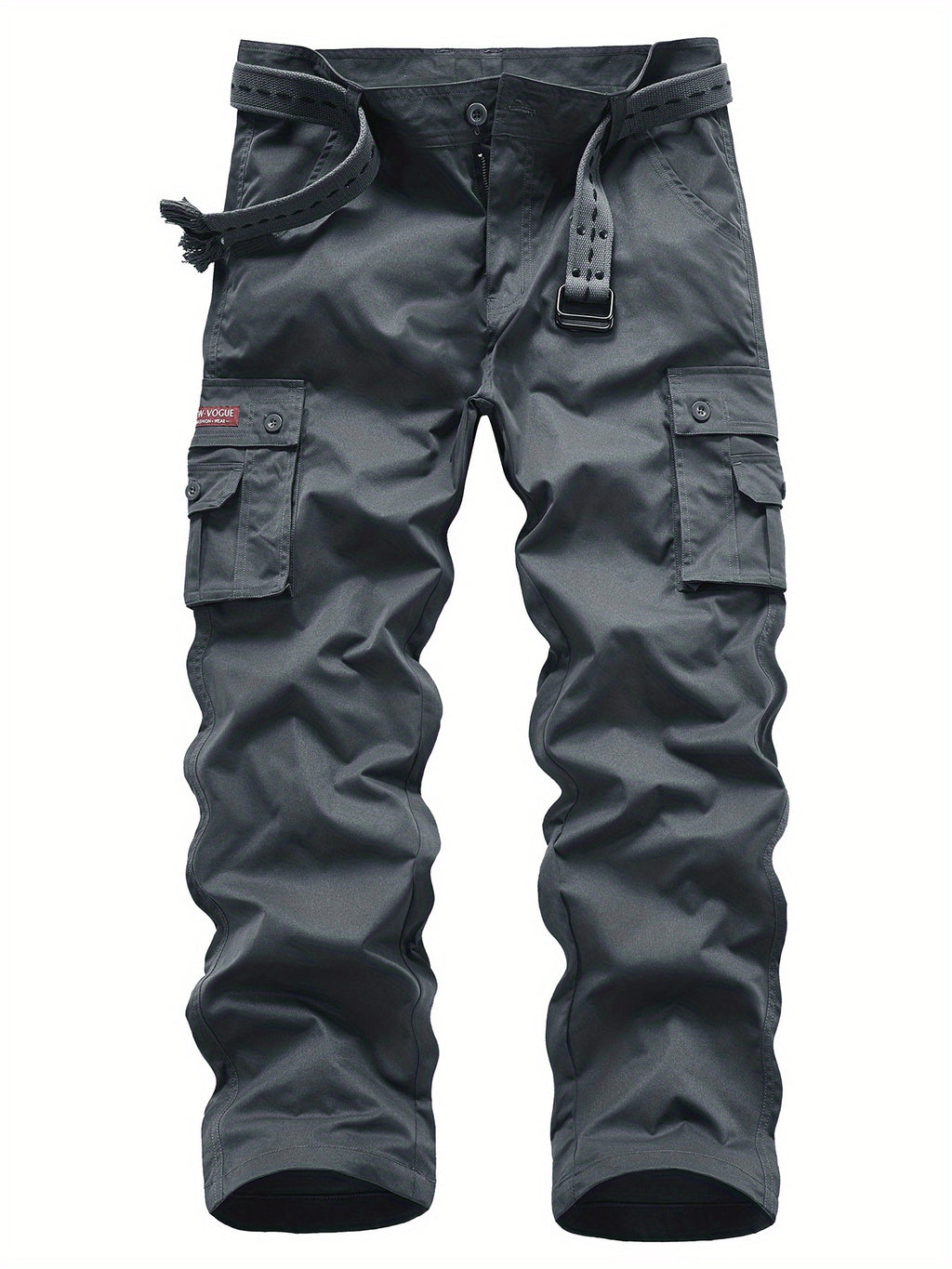 Classic Design Multi Flap Pockets Cargo Pants, Loose Fit Drawstring Cargo Pants