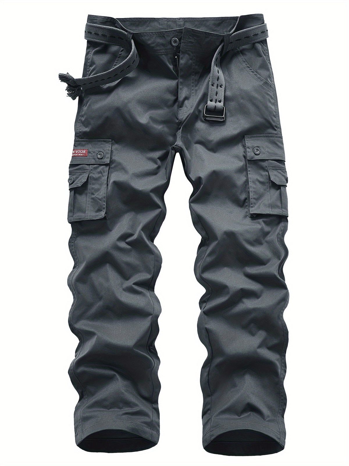 Classic Design Multi Flap Pockets Cargo Pants, Loose Fit Drawstring Cargo Pants