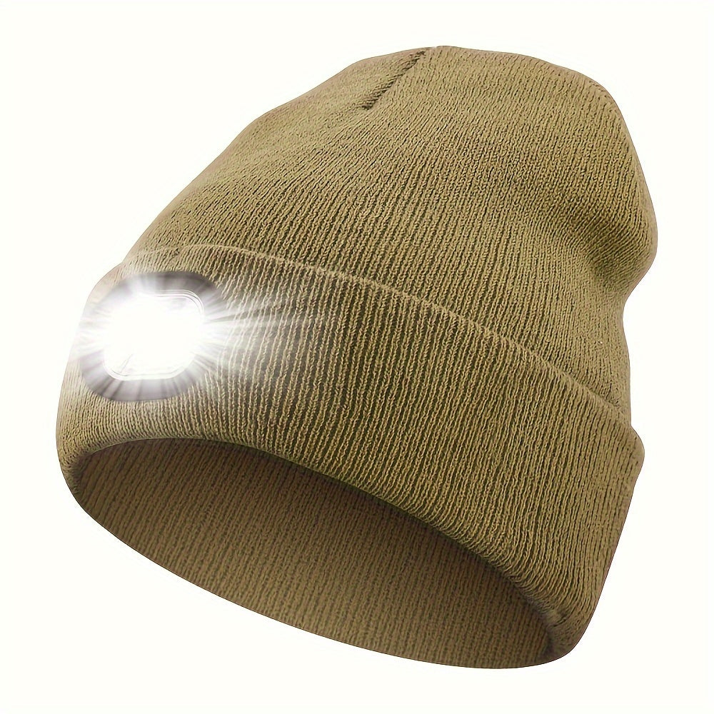 1pc Unisex Beanie Hat With LED Light