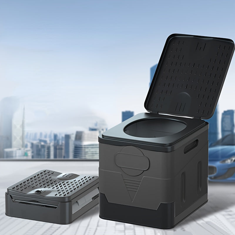 Portable PP Car-Mounted Folding Toilet