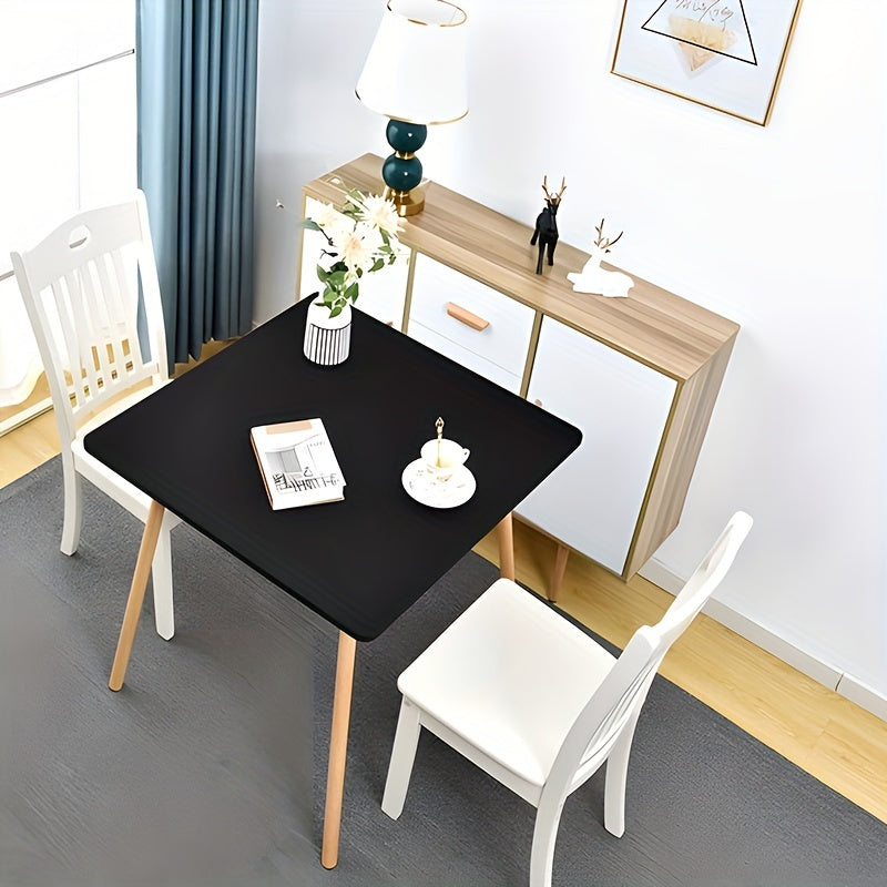 34 X 34inches Black/White Stretchy Square Table Cover