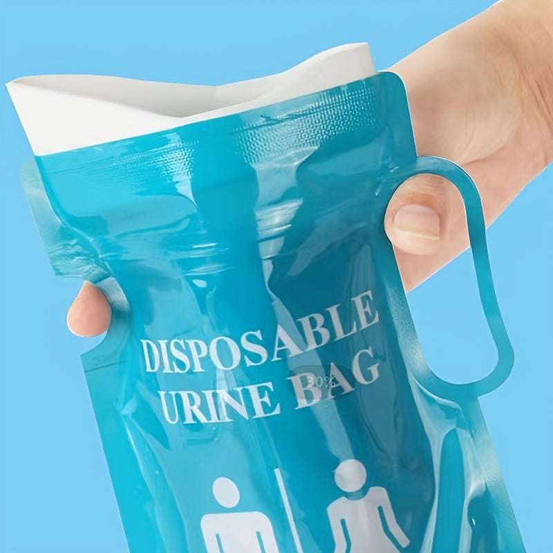 12/24pcs Portable Unisex Emergency Urine Bags - 750ML