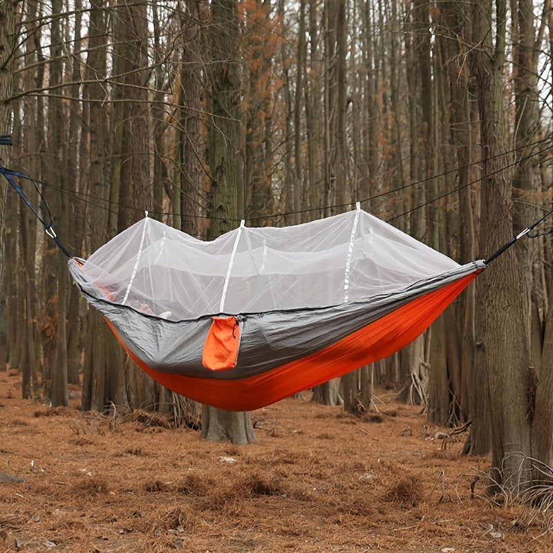 Anti-Rollover Double Hammock with Mosquito Net