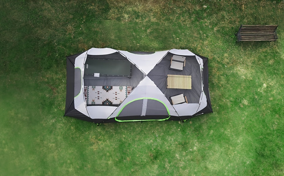 10-Person Double Layer Waterproof Big Camping Tent