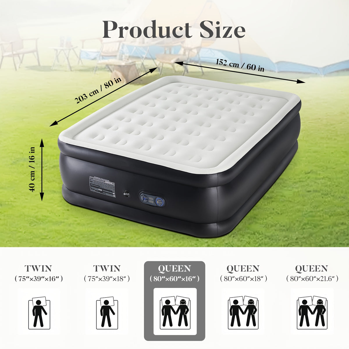 Tough, Anti- deformation Premium Camping Air Mattress