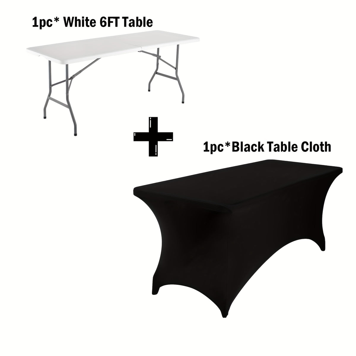4ft/6ft Plastic Folding Table