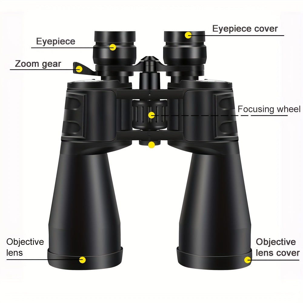 High Magnification Long Range Zoom Binoculars, HD Professional