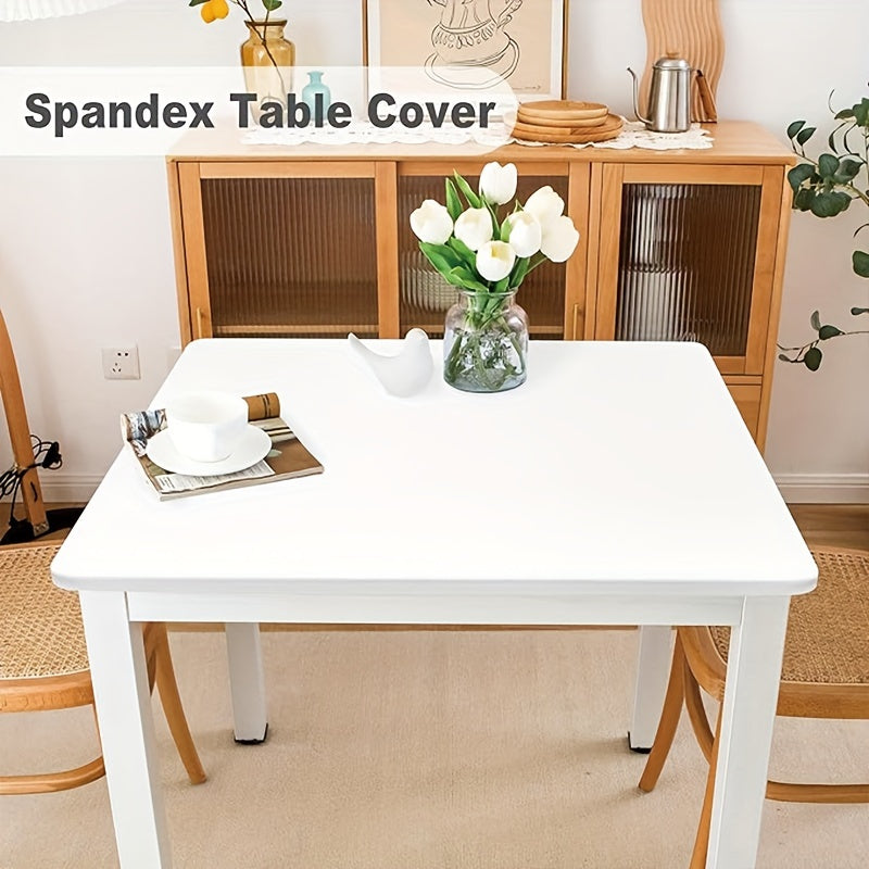 34 X 34inches Black/White Stretchy Square Table Cover