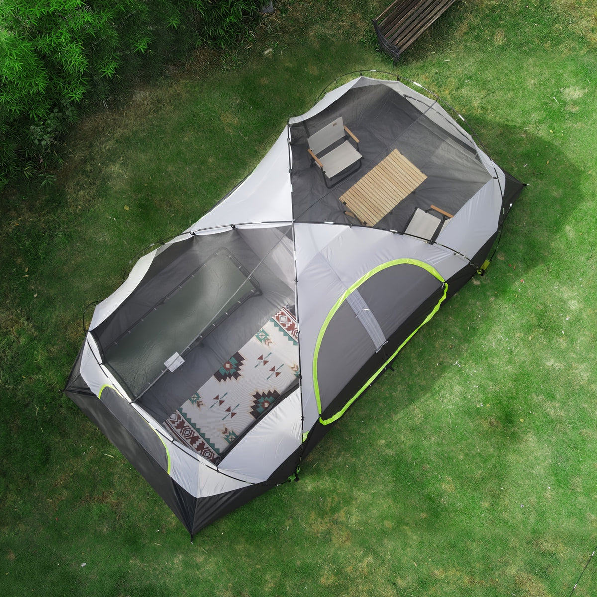 10-Person Double Layer Waterproof Big Camping Tent
