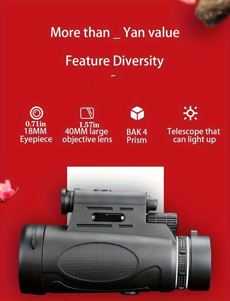Large Objective Monocular - Crystal-Clear Field Vision,