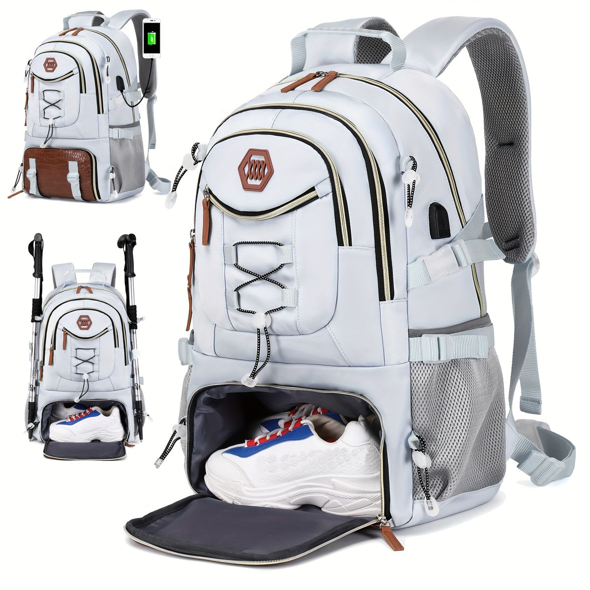 1/2pcs Outdoor Travel Backpack, Waterproof Large Capacity