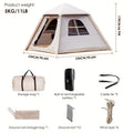 QuickPitch Portable Camping Tent - Automatic Inflatable