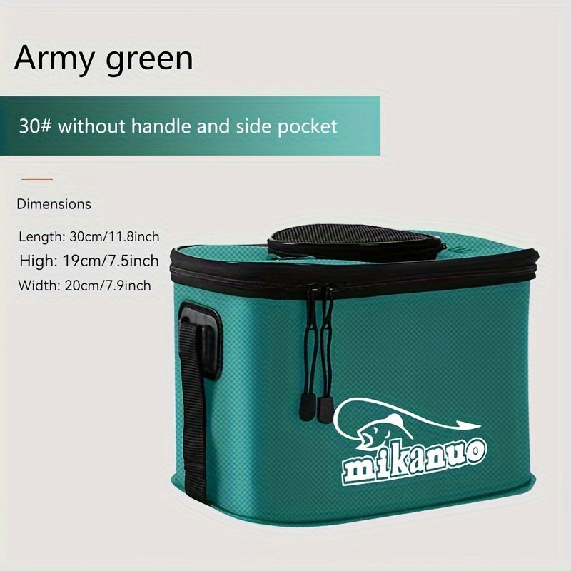 Quick-Collapse Live Fish Bucket & Tackle Storage
