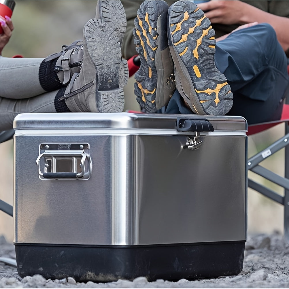 Premium Insulated Portable Cooler, Leak-Resistant 54qt