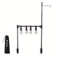 Aluminum Alloy Folding Hanging Rack With Detachable Hook