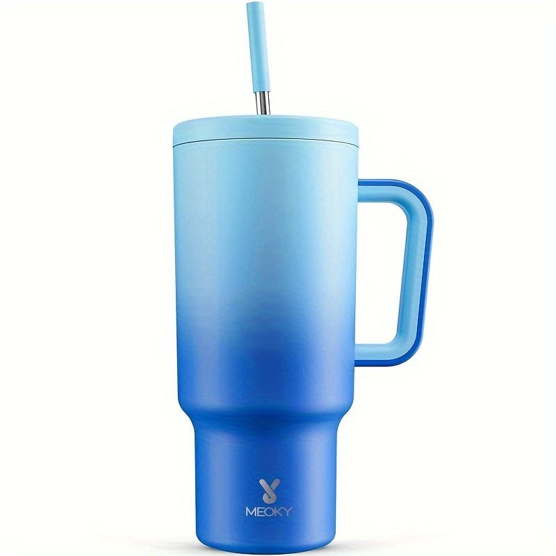 40oz Stainless Steel Insulated Tumbler With Lid And Straw