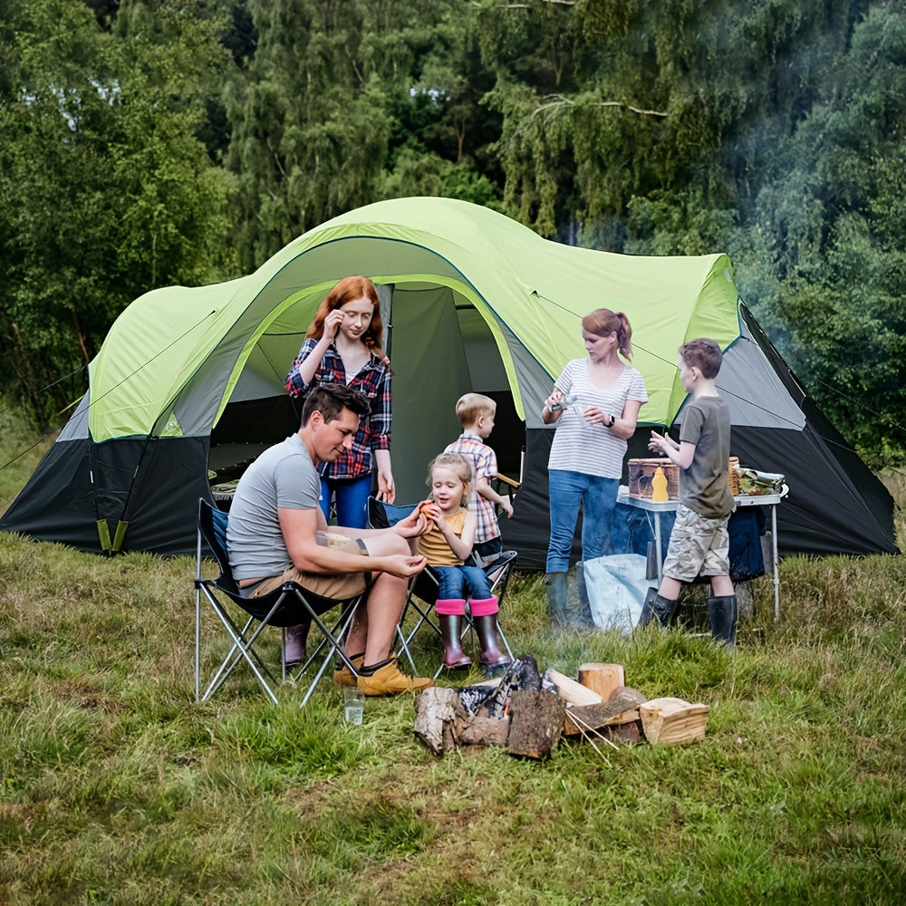 10-Person Double Layer Waterproof Big Camping Tent