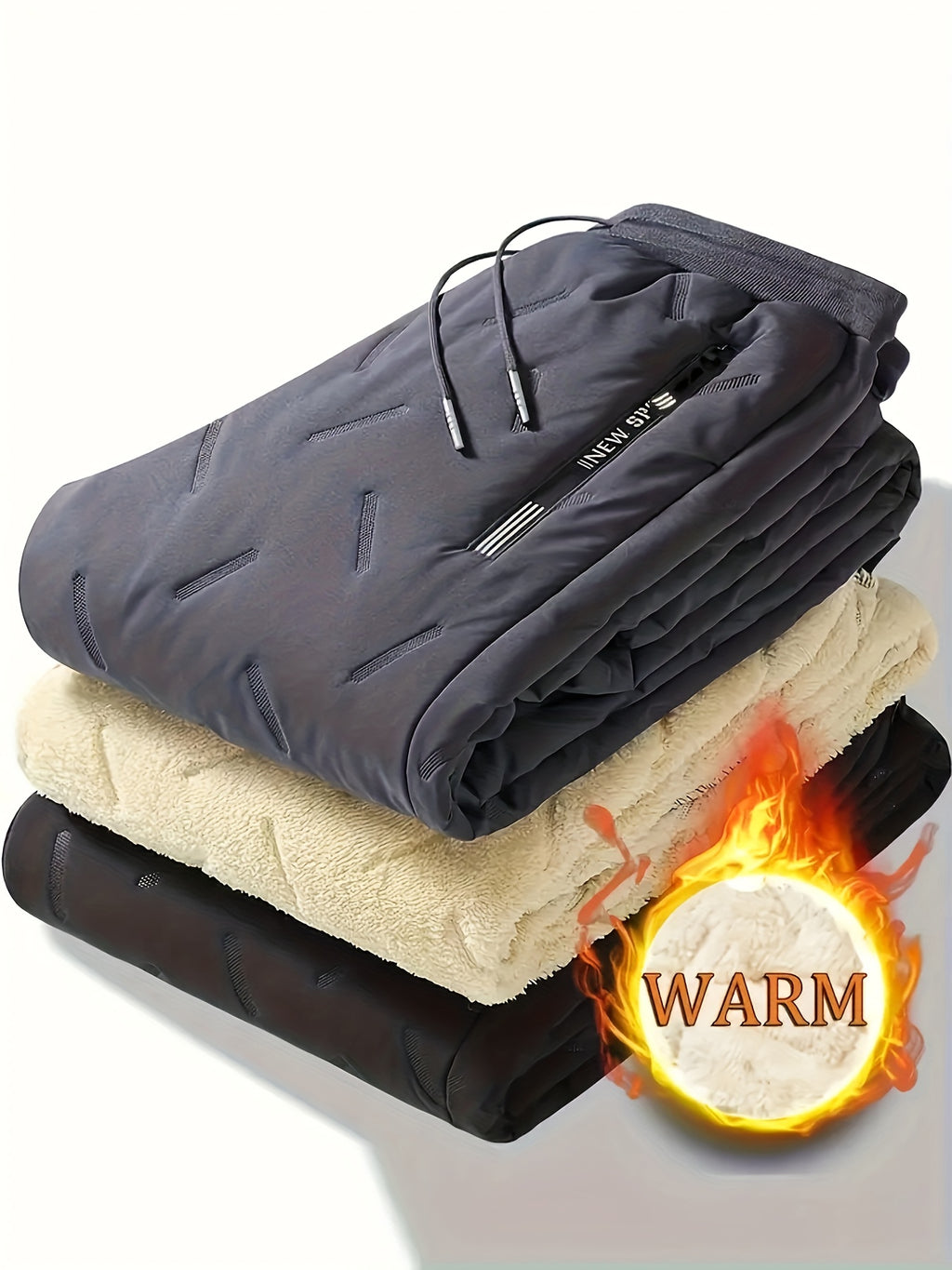 Men's Winter Warm Fleece Lined Pants