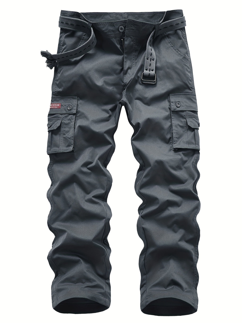 Classic Design Multi Flap Pockets Cargo Pants, Loose Fit Drawstring Cargo Pants