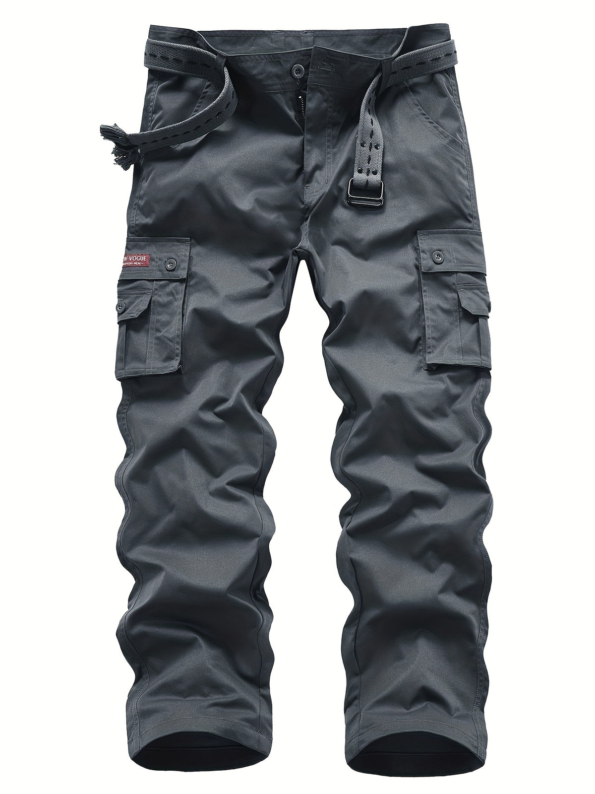 Classic Design Multi Flap Pockets Cargo Pants, Loose Fit Drawstring Cargo Pants