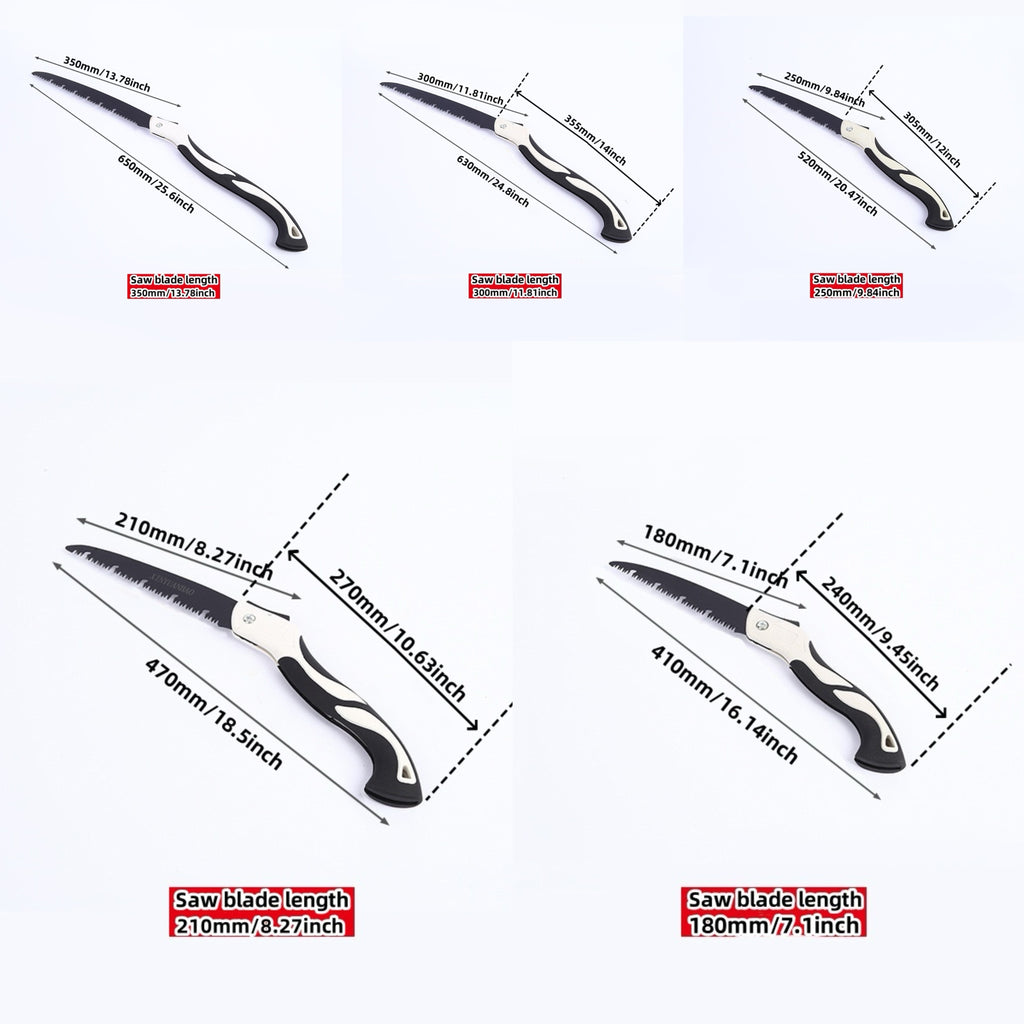 High-Carbon Steel Folding Saw - Portable, Smooth Cutting, Durable