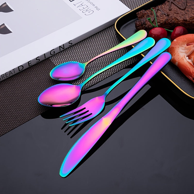 16pcs/24pcs tableware stainless steel knife, fork and spoon set