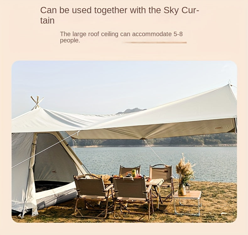 Luxury Pyramid Tent With Sky Curtain