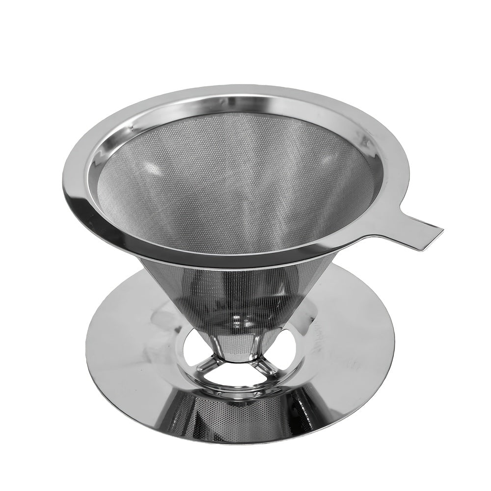 Stainless Steel Reusable Pour-Over Coffee Dripper