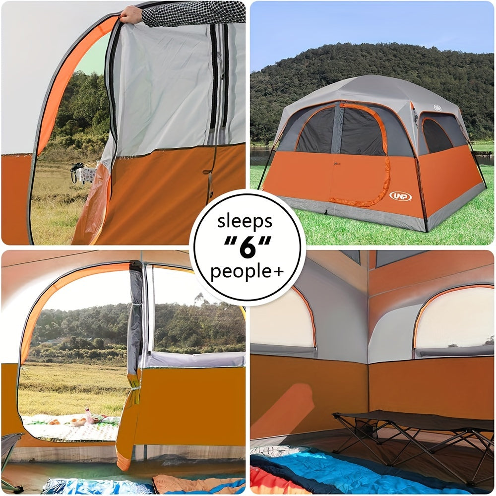6 Person Tent Easy Setup Camping Tent For Family Camping