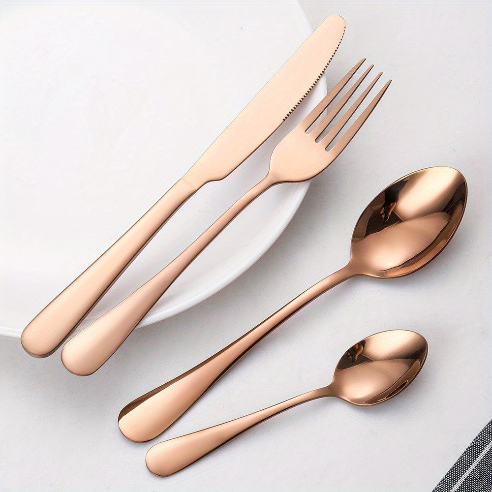 16pcs/24pcs tableware stainless steel knife, fork and spoon set