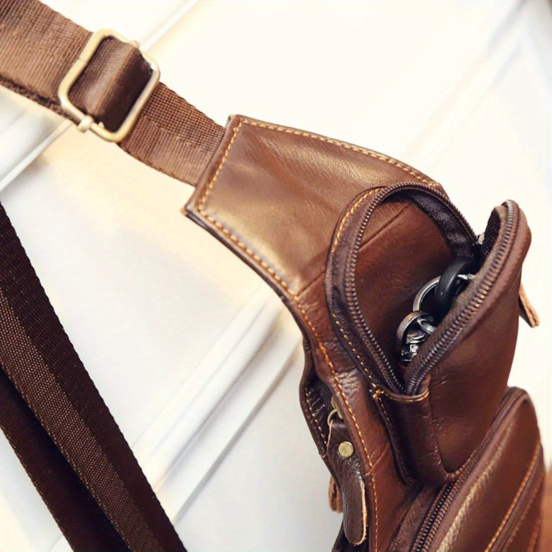 Vintage Genuine Leather Sling Bag