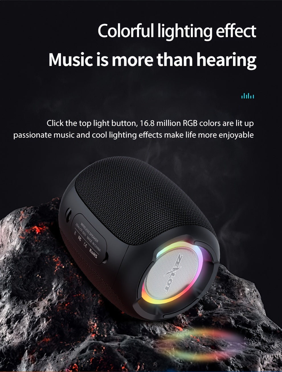 10W Wireless Speakers, Outdoor Portable