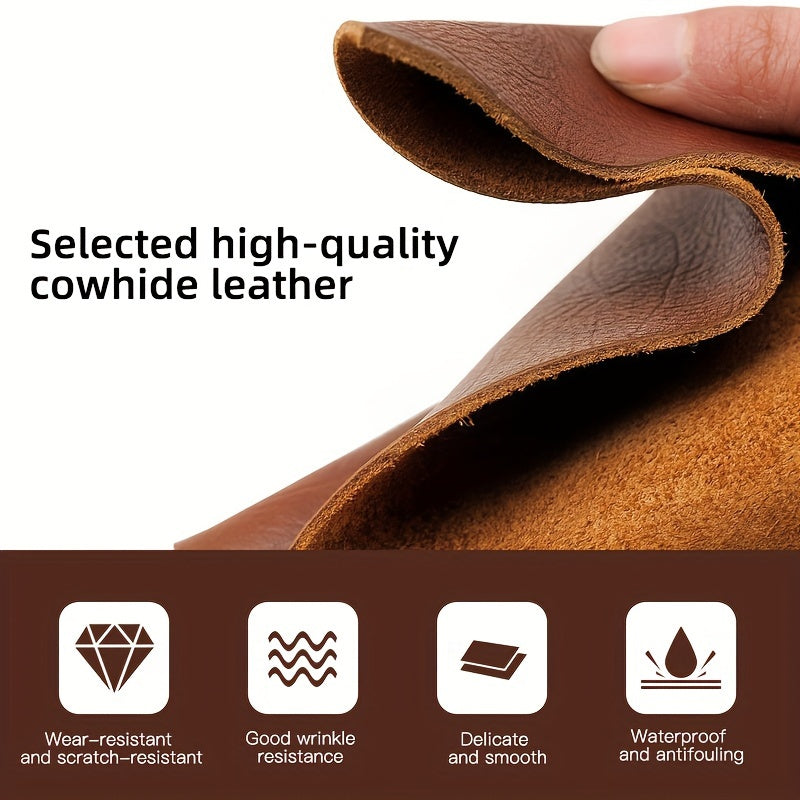 Genuine Leather Chef Knife Roll Up Bag