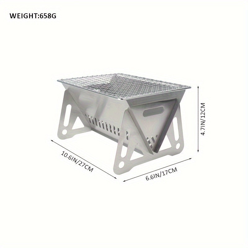 Portable Silvery Barbecue Grill - Available in 2 Sizes