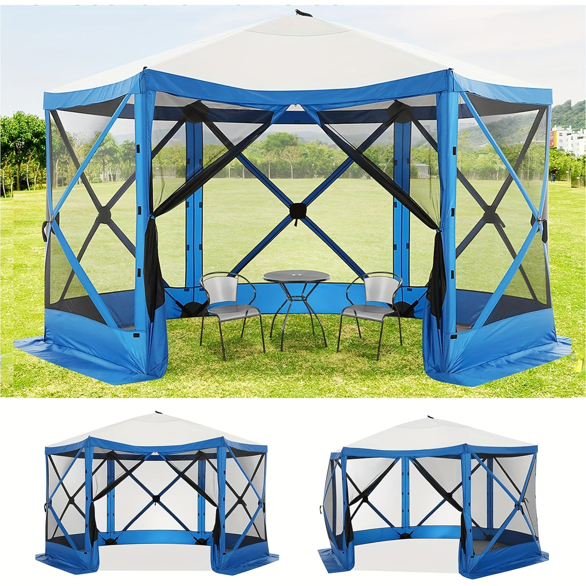 12x12ft Pop Up Canopy Screen House Tent