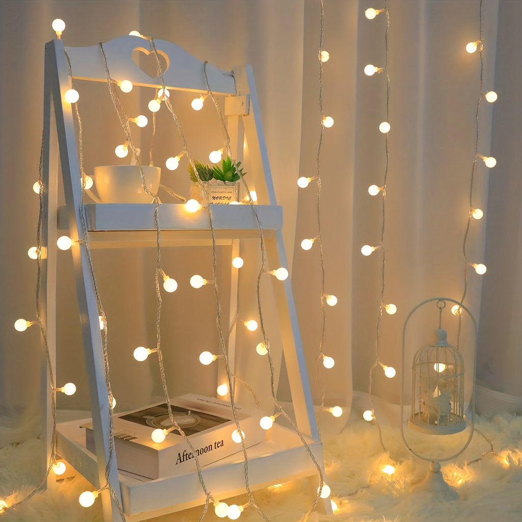Globe String Light, 10/20/30/40/80 Led Fairy Light