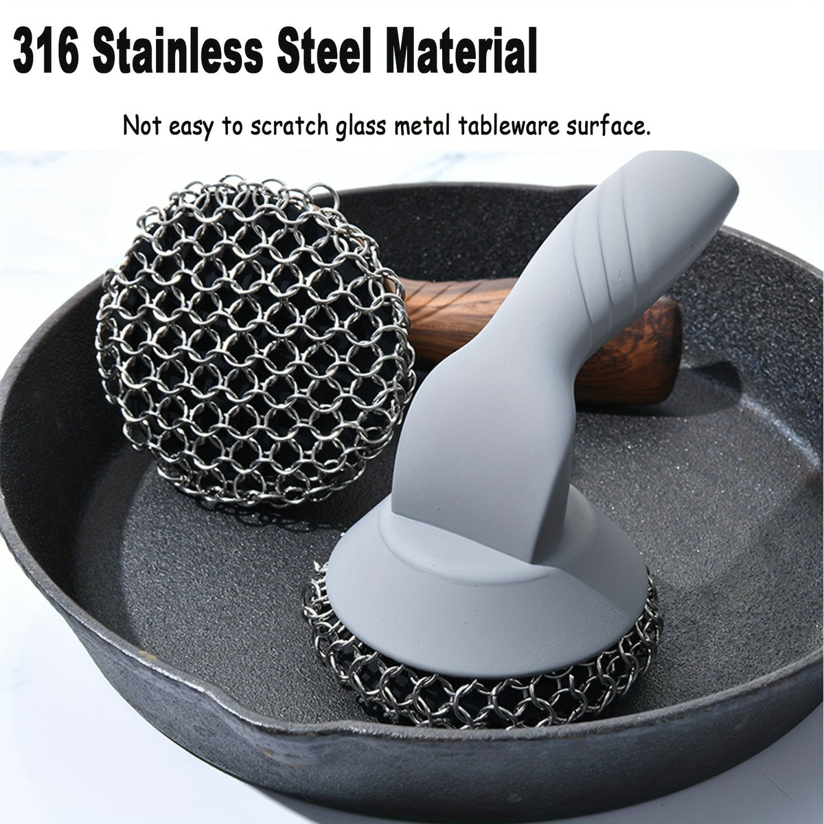 Chain Iron Scrubber Cast Iron Cleaner