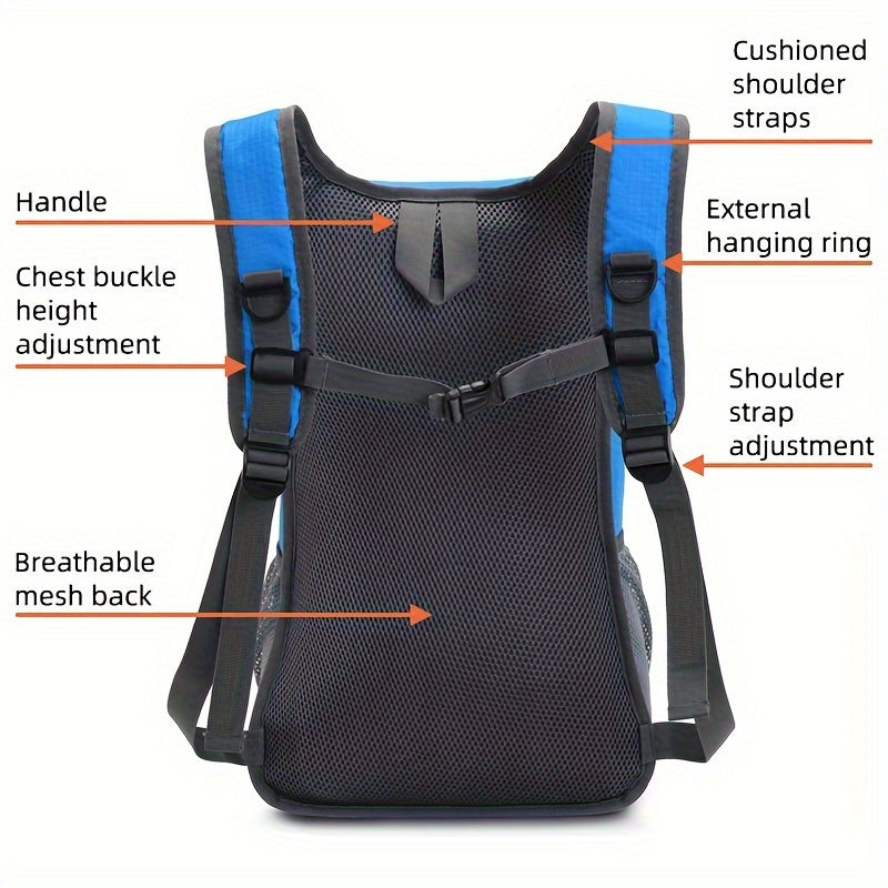 5.28gal Lightweight Outdoor Sports Backpack - Breathable