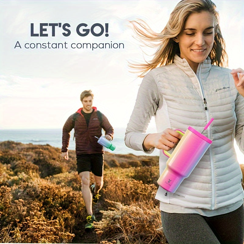 40oz Stainless Steel Insulated Tumbler With Lid And Straw