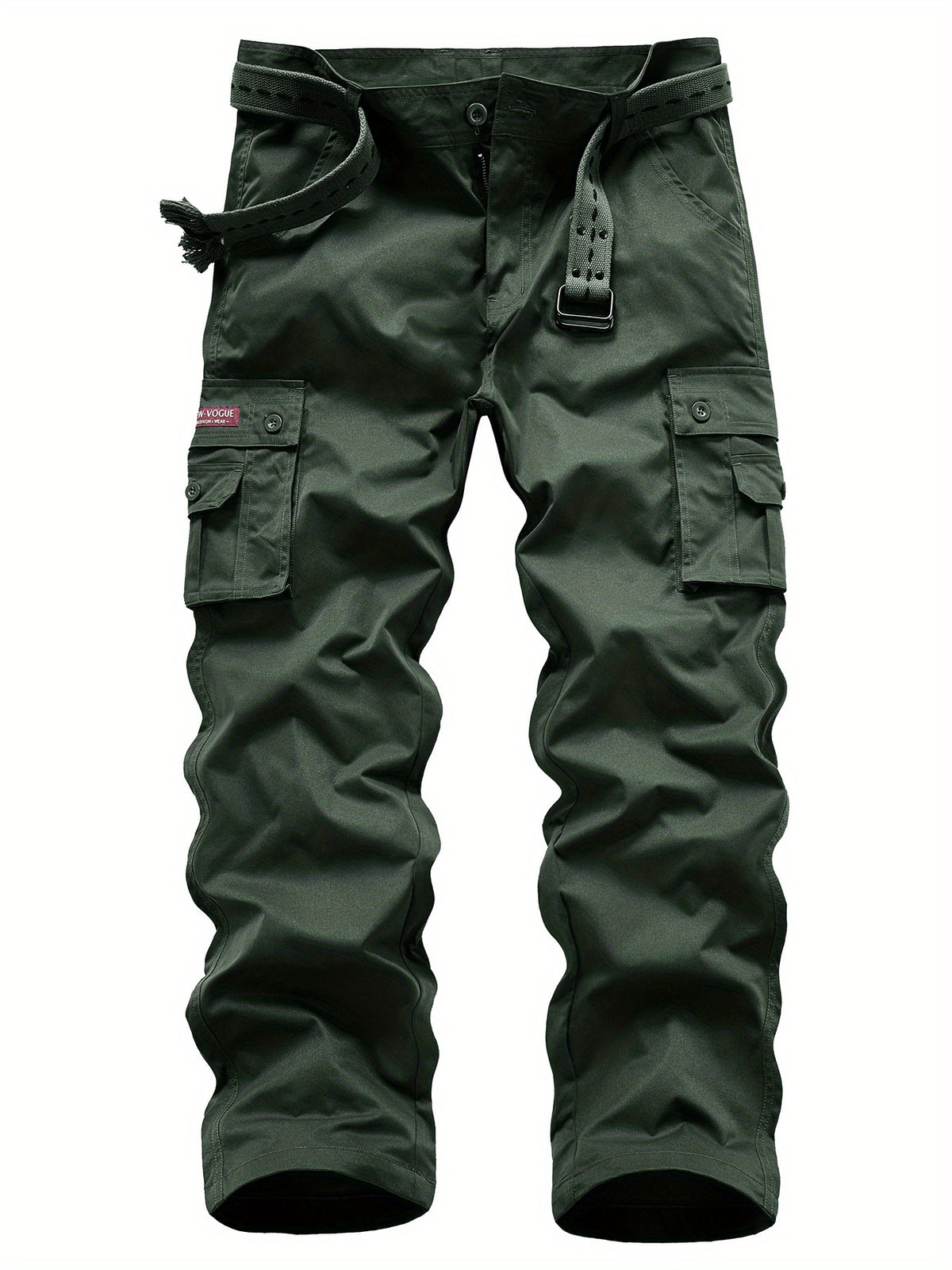 Classic Design Multi Flap Pockets Cargo Pants, Loose Fit Drawstring Cargo Pants