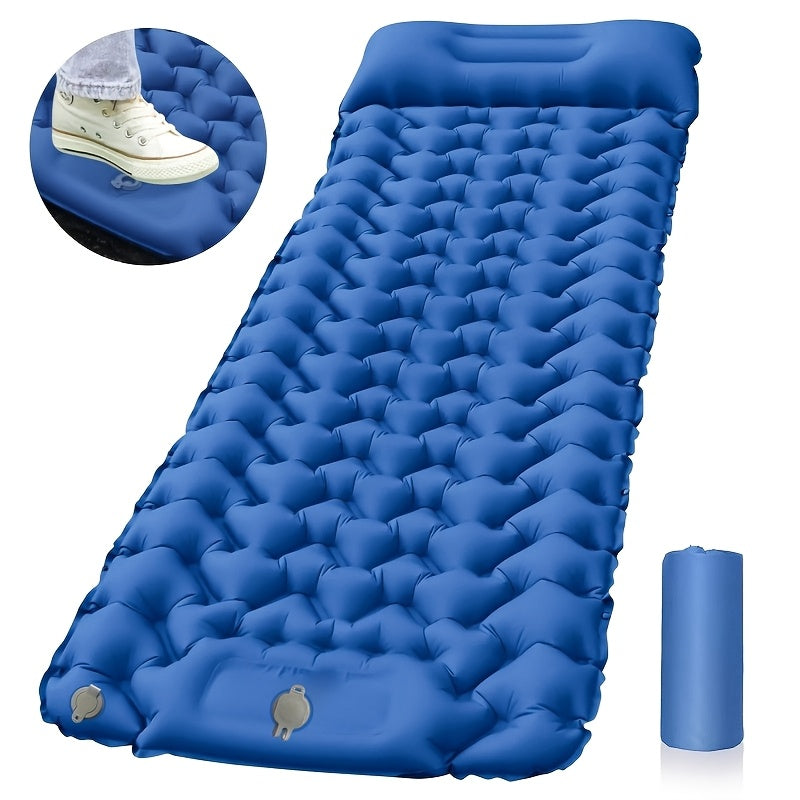 Camping Inflatable Mattress with Pillows, Travel Folding Bed